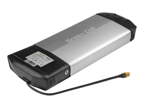 Green Cell - Batteri - 36V, rear rack + AC-strømadapter - Li-Ion - 13 mAh - 468 Wh