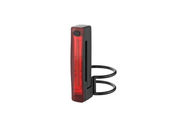 Knog 12142, Lommelyktsmontering til sykkel, Vanntett, IP67, Innebygd batteri, Sort, Rød