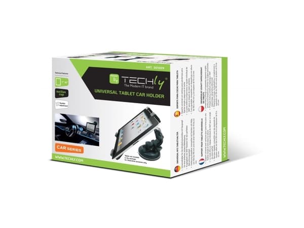 Techly I-TABLET-VENT, Bil, Passiv, Galaxy Tab 2 10", Galaxy Tab 2 7", Galaxy Tab 3 10", Galaxy Tab 3 7", Galaxy Tab 3 8", iPad 2,..., ABS, Gummi, Sor