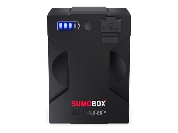 Sharp SumoBox CP-LSBP1 - Batteri + växelströmsadapter - Li-Ion - 5 Ah - 74 Wh - svart - för SumoBox CP-LS100; SumoBox Pro CP-LS200