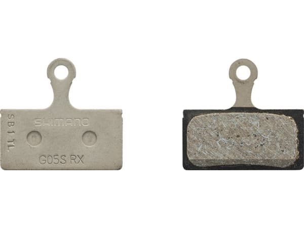 Shimano WO-EBPG05SRXA, Bremsekloss, Sort, Rustfritt stål