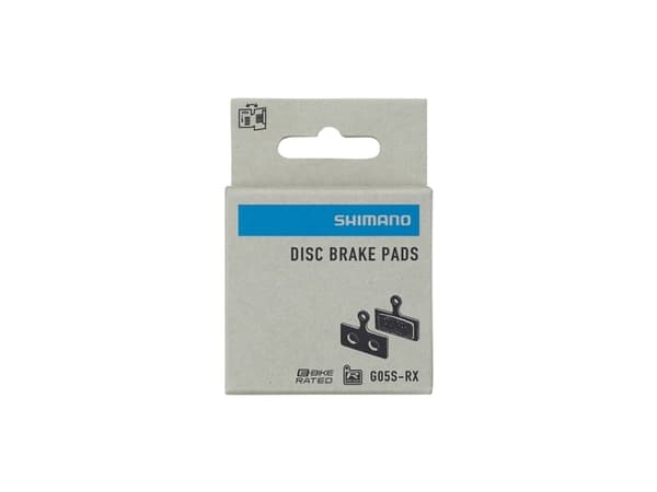 Shimano WO-EBPG05SRXA, Bremsekloss, Sort, Rustfritt stål