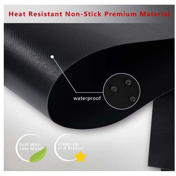 Non-Stick Grillmatta o Bakmatta 5-pack Återanvändbara