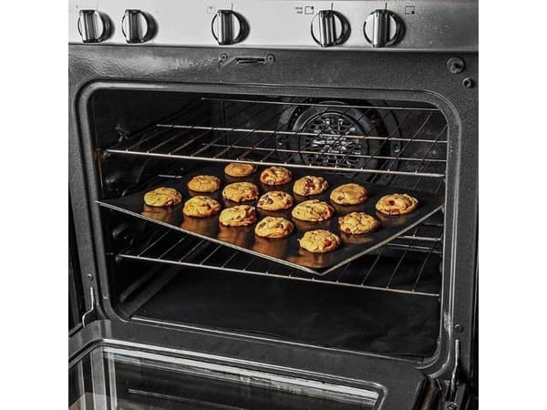 Orion 2x Teflon-paistomatto, grillille, 40x33 cm, musta