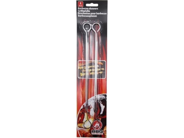 BBQ - alle metallspyd 24 cm (4 stk.)