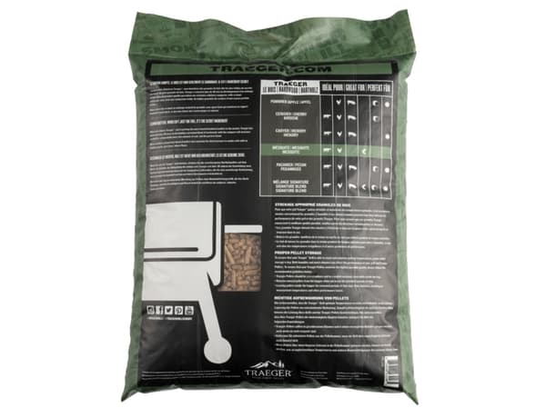 Traeger PEL336, Pellets, Trä, Trä, Mesquite, Nötkött, Höns, Fisk och skaldjur, 9 kg