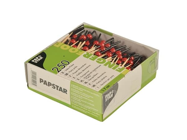 Papstar 81006, Bamboo, Bamboo, Musta, Punainen, 7 cm, 0,2 g, 105 mm, 35 mm