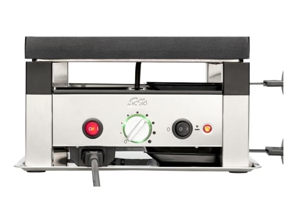 Solis 7611210977568, 4 person(er), Rustfrit stål, Sort, Sølv, Temperatur, Knapper, Dreje, 1020 W
