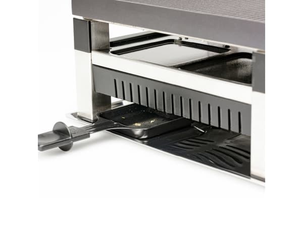 Solis 7611210977568, 4 person(er), Rustfrit stål, Sort, Sølv, Temperatur, Knapper, Dreje, 1020 W