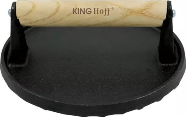 KingHoff valurautainen BURGER MEAT PRESS 18 CM KINGHOFF KH-1759
