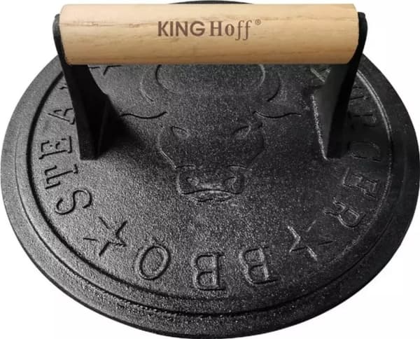 KingHoff valurautainen BURGER MEAT PRESS 22 CM KINGHOFF KH-1760