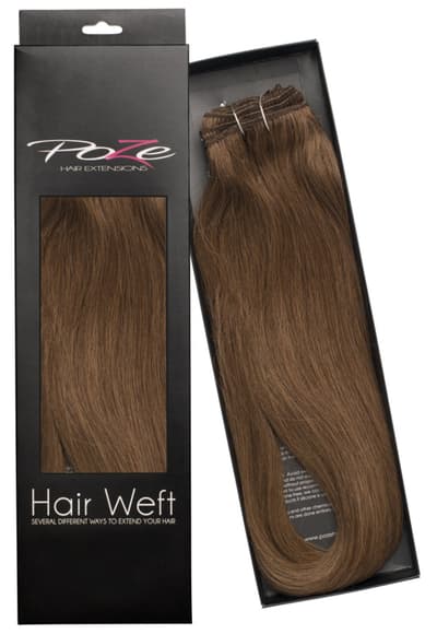 Poze Standard Hårträns Hårförlängning - 110g Mocha Brown 7BN - 50cm
