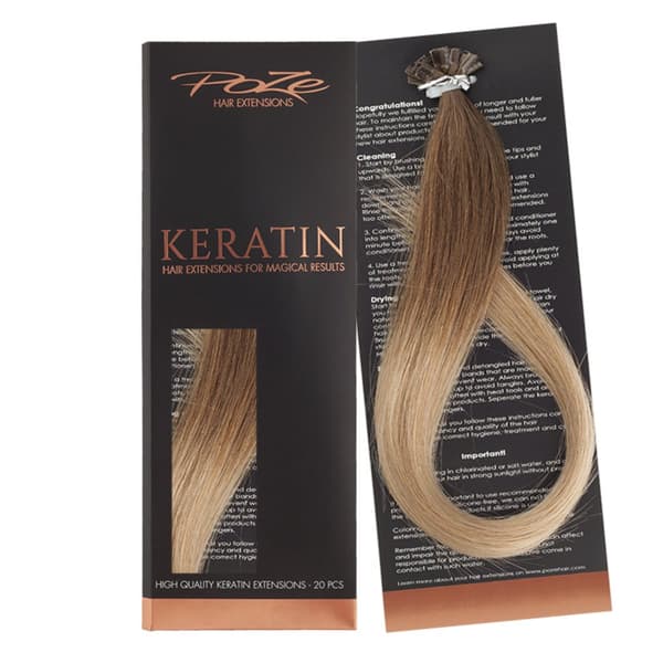 Poze Standard Keratin Extensions Sandy Brown Balayage 7BN/10B - 40cm