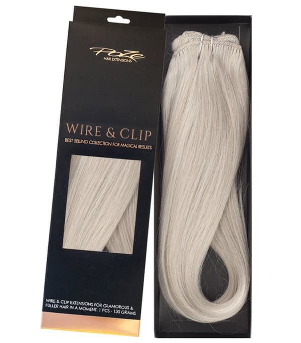 Poze Standard Äkta Löshår Wire & Clip - 130g Dirty Blonde Mix 10B/12AS - 50cm