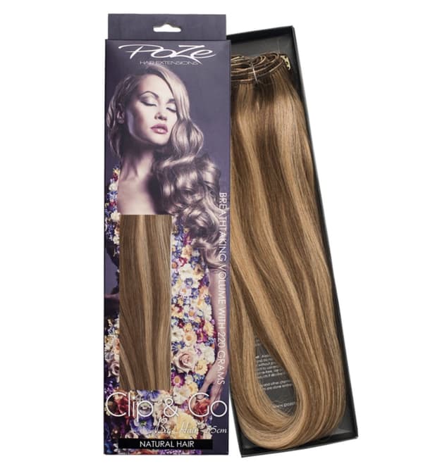 Poze Standard Löshår Clip & Go Miss Volume - 220g Sandy Brown Mix 10B/7BN - 55cm