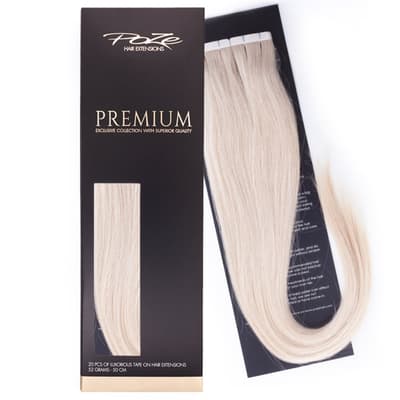 Poze Premium Tape On Extensions - 52g Platinum 12NA - 50cm