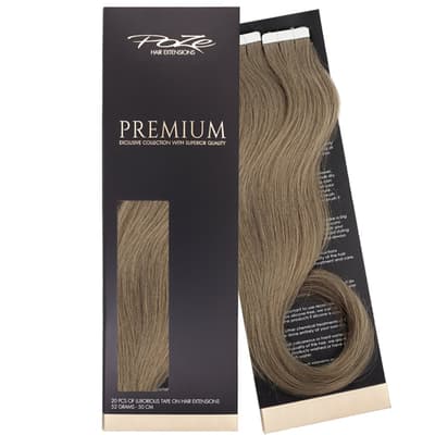 Poze Premium Tape On Extensions - 52g Light Ash Brown 8A - 50cm