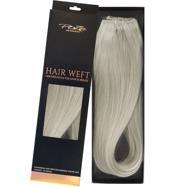 Poze Standard Hårträns Hårförlängning - 110g Titanium Blonde 10AS - 50cm