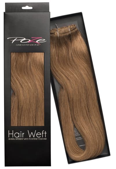 Poze Standard Hårträns Hårförlängning - 110g Light Brown 8B - 50cm