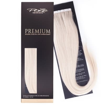 Poze Premium Tape On Extensions - 52g Platinum+ 1001 - 50cm