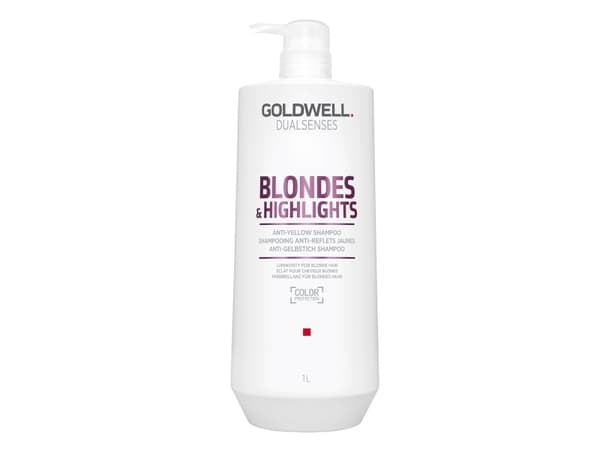 Goldwell DUALSENSES Blondiner & Highlights Anti Yellow Neutralizing shampoo for blondt hår 1000 ml