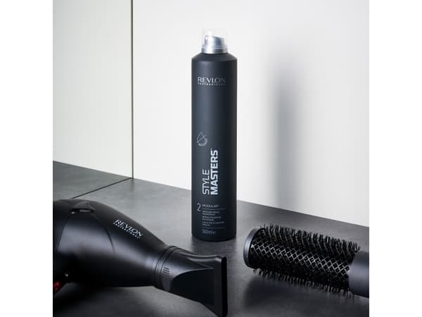 Revlon Style Masters Modular, Kvinder, Alt hår, 500 ml, Farvebeskyttet, Fiksering, Volym, 24 t, Alcohol Denat, Dimethyl Ether, Butane, Octylacrylamid