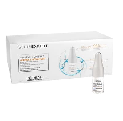 L'Oreal PROFESSIONNEL_Serie Asiantuntija Aminexil Advanced Anti-harvennus hiukset ohjelman Double toimintaohjelman torjumaan hiustenlähtöön ja kaksito