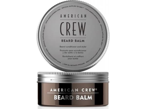 American Crew Beard Balm, Skægbalsam, Prunus Amygdalus Dulcis (søt mandel) olje, Butyrospermum Parkii (Shea) smør, Cera Alba (bivoks..., 60 g, 1 stk.