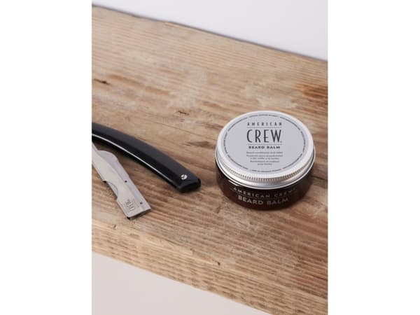 American Crew Beard Balm, Skægbalsam, Prunus Amygdalus Dulcis (søt mandel) olje, Butyrospermum Parkii (Shea) smør, Cera Alba (bivoks..., 60 g, 1 stk.