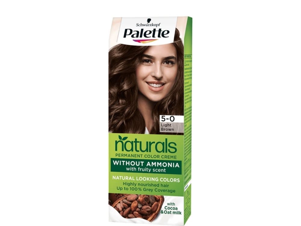 Palette Natural Tinte #5.0, Brun, 5-0, Light Brown, Kvinna, 1 styck