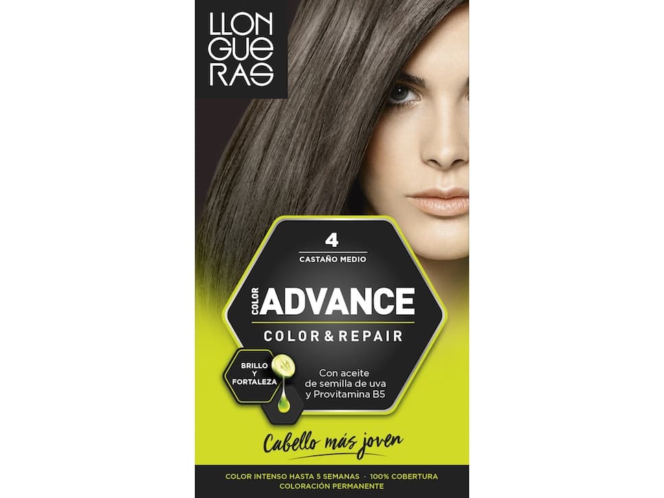 Llongueras Color Advance, Brun, Medium Brown, Kvinna, 1 styck, Alla hår, Färgbevarande, Näringsgivande, Shine, Stärkande