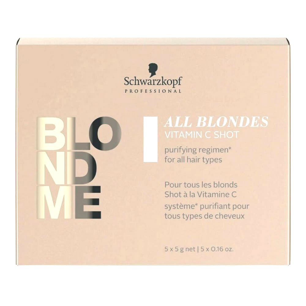 Hårbehandlingsstyrking Blondme Keratin Restore All Blondes Shot Detox Schwarzkopf (25 g)