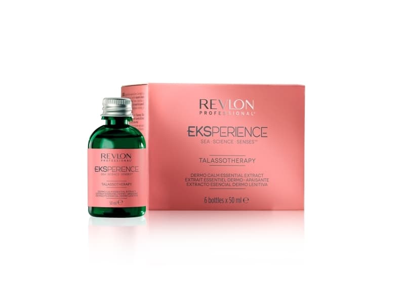 Revlon Eksperience Talassotherapy Dermo Calm Oil, 50 ml, Flaska, Känsligt hår, Lugnande, Solhatt, Aqua/Water/Eau, Ethoxydiglycol, PEG-60 Hydrogenated
