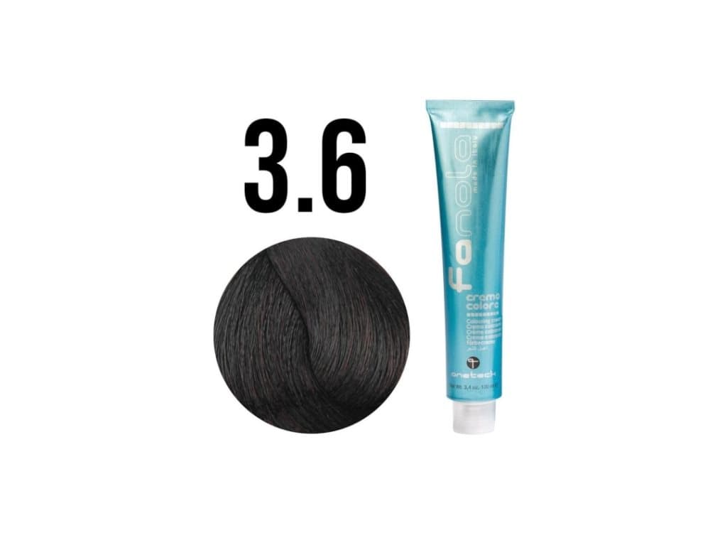 Vopsea permanenta Fanola Crema Colore 3 6 Dark Chestnut Red 100ml