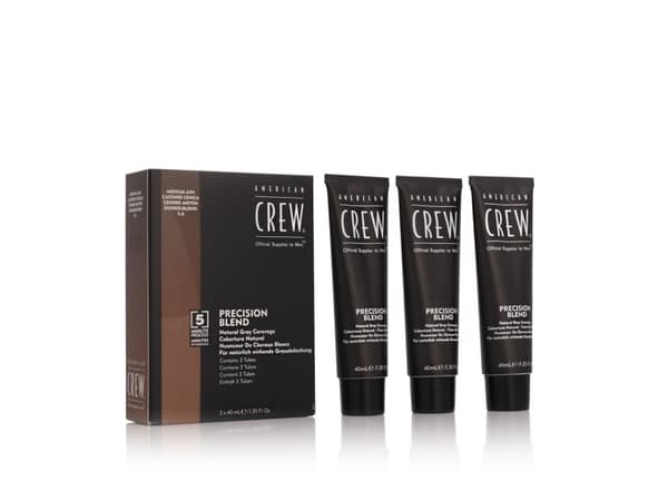 American Crew CLASSIC: PRECISION BLEND Natural Gray Coverage 5-6 Medium ASH 3 x 40 ml
