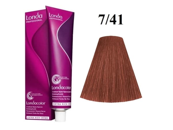 Londa Professional Londa Professional, Londacolor, Permanent Hair Dye, 7/41 , 60 ml For Women