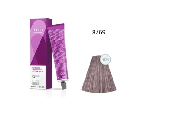 Londa Professional Londa Professional, Londacolor, Permanent Hair Dye, 8/69 Light Blond Violet Cendre, 60 ml For Women