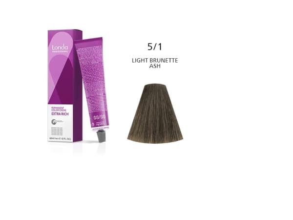 Permanent maling Londa Professional 5/1, Ask Light Chestnut, 60ml