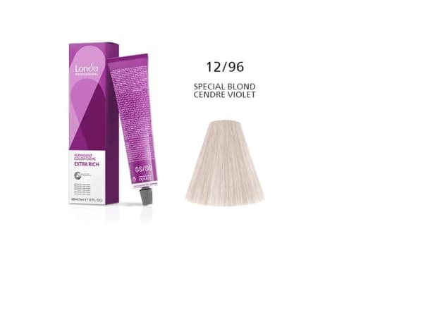 Londa Professional Londa Professional, Londacolor, Permanent Hair Dye, 12/96 Special Blond Cendre Violet, 60 ml For Women
