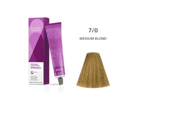 Londa Professional Farba Londacolor 7/0 Medium Blonde 60 ml