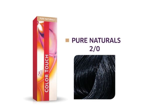 Wella Professionals Wella Professionals, Color Touch, Ammonia-Free, Semi-Permanent Hair Dye, 2/0 Black, 60 ml For Women