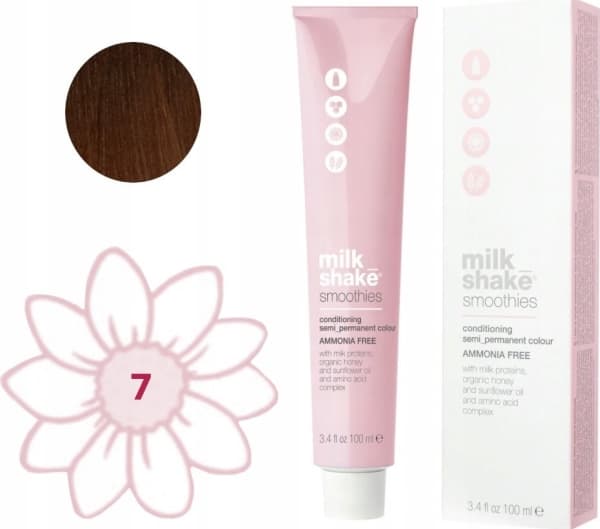 Milk Shake Milk Shake, Smoothies, Ammonia-Free, Semi-Permanent Hair Dye, 77N Medium Blond, 100 ml For Women