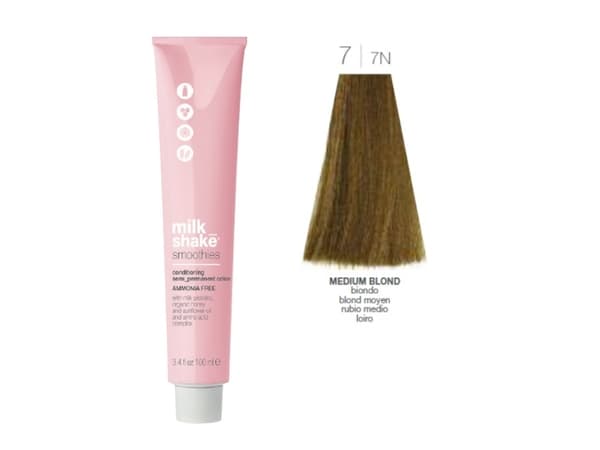 Milk Shake Milk Shake, Smoothies, Ammonia-Free, Semi-Permanent Hair Dye, 77N Medium Blond, 100 ml For Women