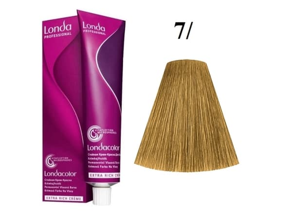 Londa Professional Londa Professional, Londacolor, Permanent Hair Dye, 7/ Medium Blonde, 60 ml For Women