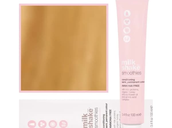 Milk Shake Milk Shake, Smoothies, Ammonia-Free, Semi-Permanent Hair Dye, 9.339GG Very Light Warm Golden Blond, 100 ml For Women