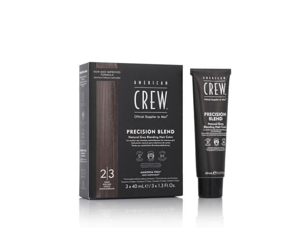 American Crew Precision Blend Natural Gray Coverage Dark 3 x 40 ml