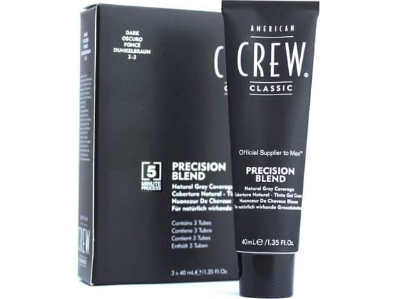 American Crew Precision Blend Natural Gray Coverage Dark 3 x 40 ml