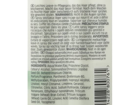 Wella Professionals Nutricurls Milky Waves Leave-In Spray 150 ml