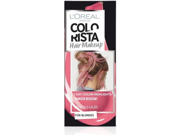 L’Oreal Paris L'Oreal Paris, Colorista Hair Makeup, Semi-Permanent Hair Dye, #PINKHAIR, 30 ml For Women