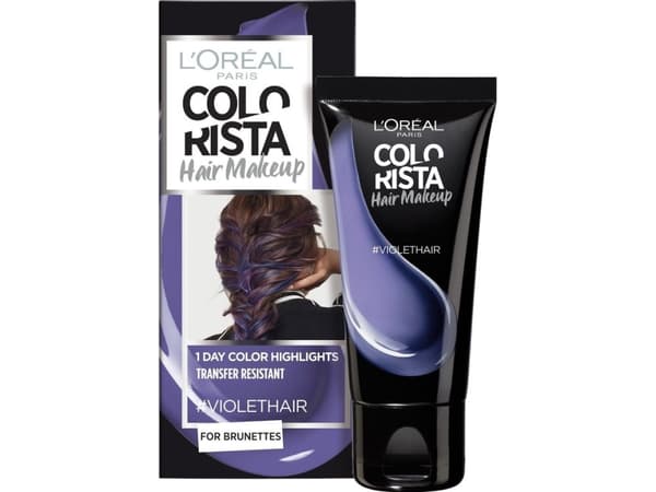 L’Oreal Paris L'Oreal Paris, Colorista Hair Makeup, Semi-Permanent Hair Dye, #VIOLETHAIR, 30 ml For Women